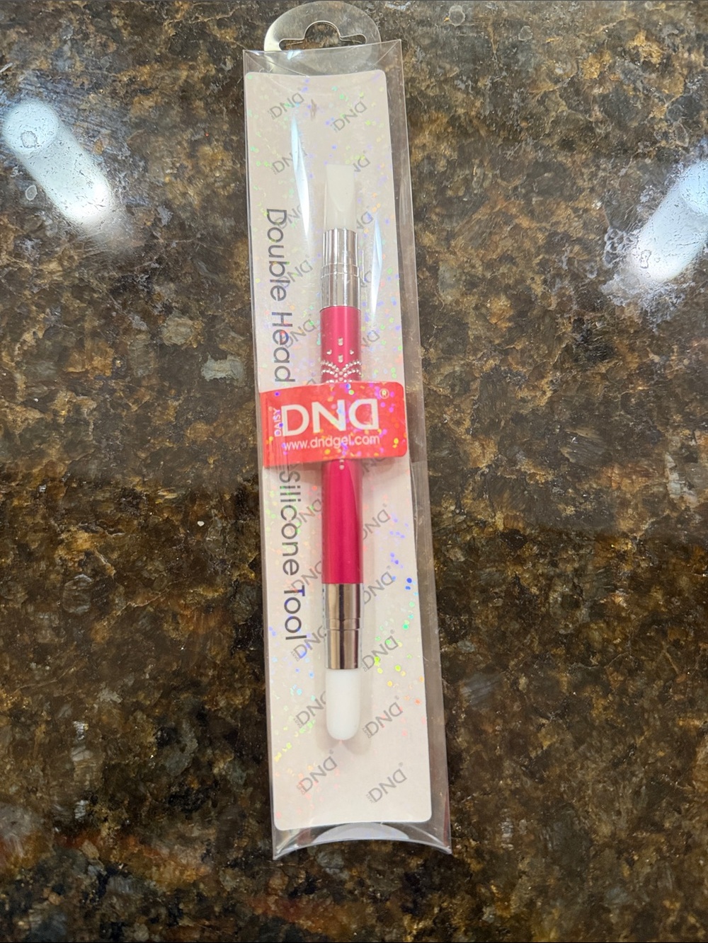 DND Pink Double Head Silicone Tool – Precision Nail Accessory